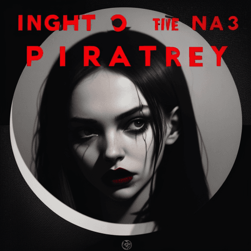 AI generated: A promotional poster for a 'NIGHT Party' at an underground club. A large red circle with the text '2...