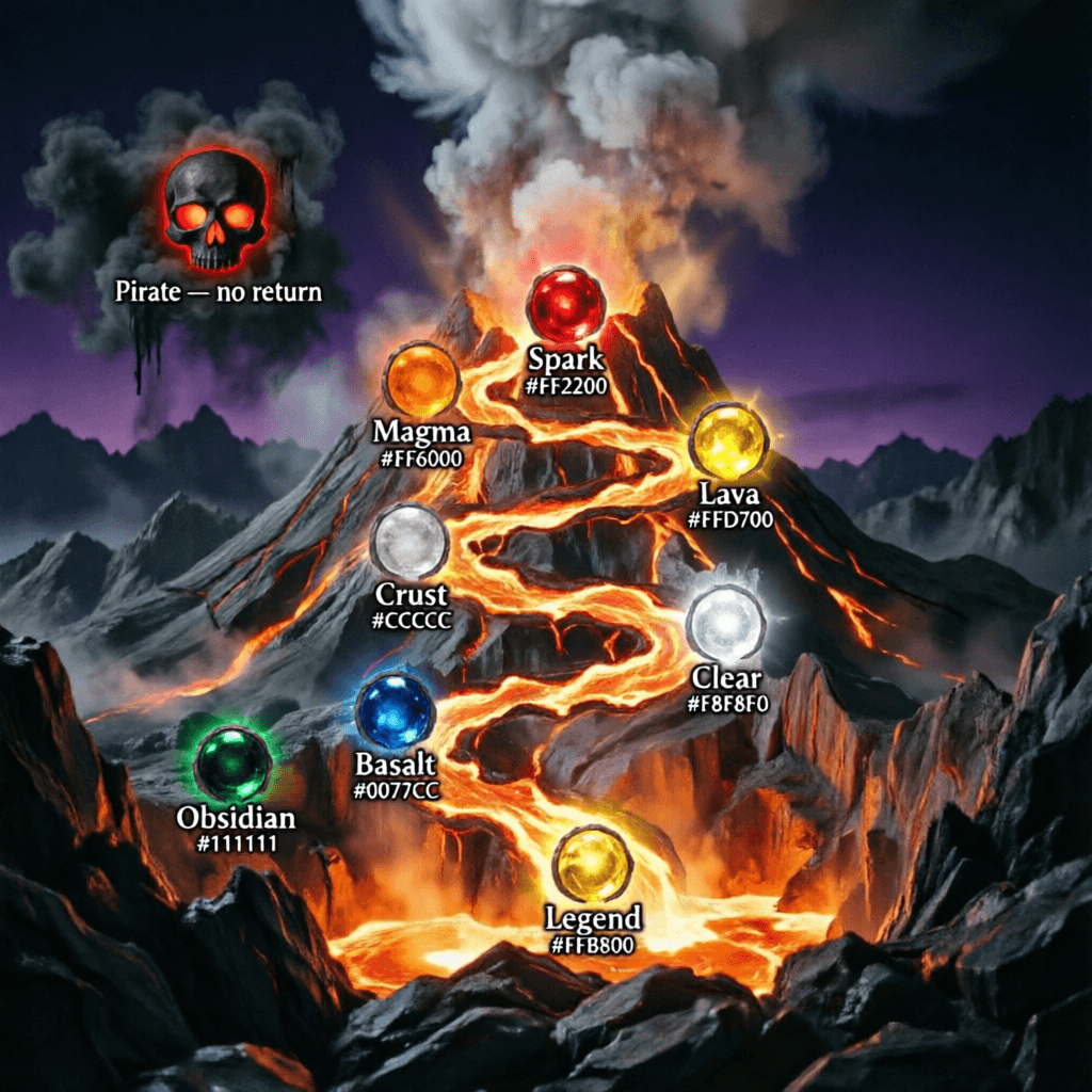 AI generated:  Overlay a game-style progression path directly embedded into the scene, as if it were painted onto ...