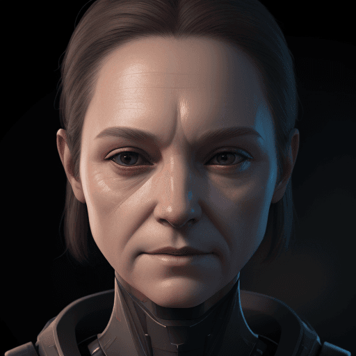 AI generated: human face, uncanny, masters, 8k, nanites, no errors, perfect, volumetric lighting
