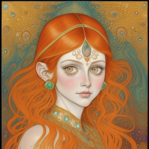 AI generated: Ebru (Turkish Marbling) detailed   cartoon caricatured vintage masterpiece  by  Ceccoli  Rockwell, K...
