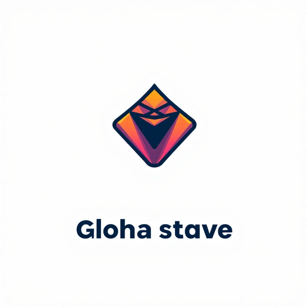 AI generated: A cartoon and modern logo design for a clothes startup, featuring a stylized geometric cartoon icon ...