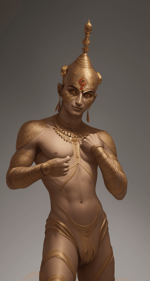 AI generated: Humanoid, with the body of a man and the face of a shark, human eyes, dancing.