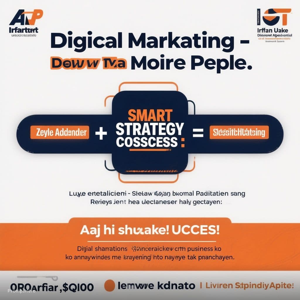 AI generated: Project: Digital Marketing Promotional Infographic
Style: Professional, modern design with a clean w...