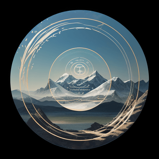 AI generated: "Envision a circular emblem, its background transparent, as if a portal to a new dimension. Within t...