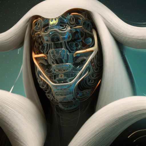 AI generated: Android close-up portrait, bioluminiscent, intricate artwork . octane render, trending on artstation...