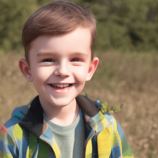 AI generated: smiling boy
