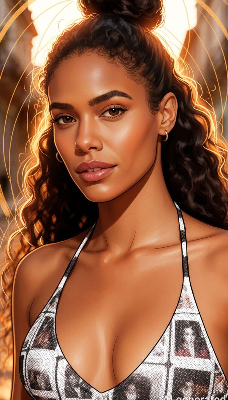 AI generated: a woman, hyper-realistic pop, traditional animation --chaos 75 --ar 1:2 --style raw --profile rsy6uq...