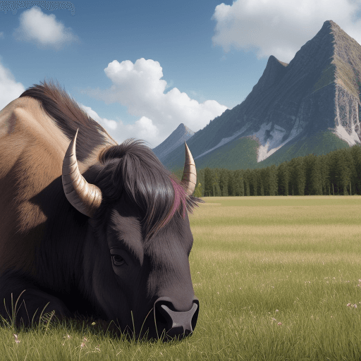 AI generated: Hyper realistic eye level vallée de la mort pour un troupeau de 20000 tete de bisons