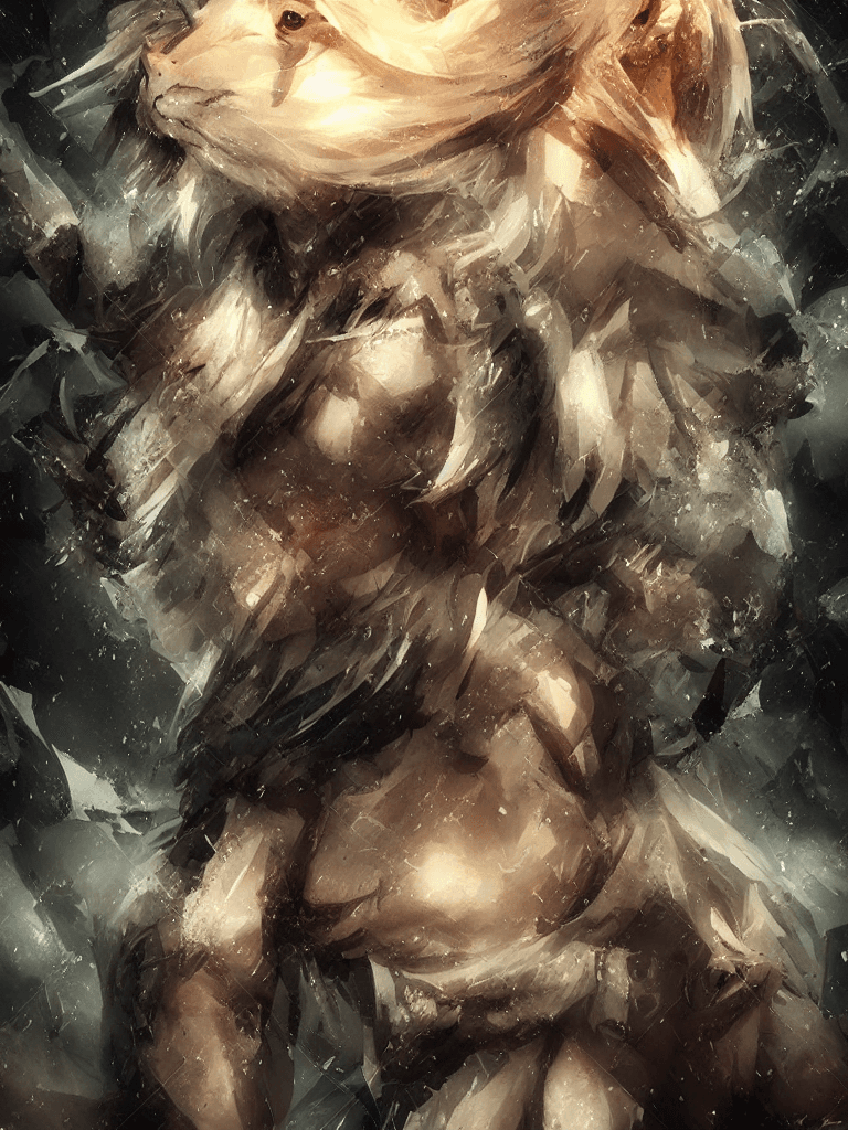 AI generated: Animals wearing togas / its a dark rainy night| epic fight scene| wounded from battle| detailed face...