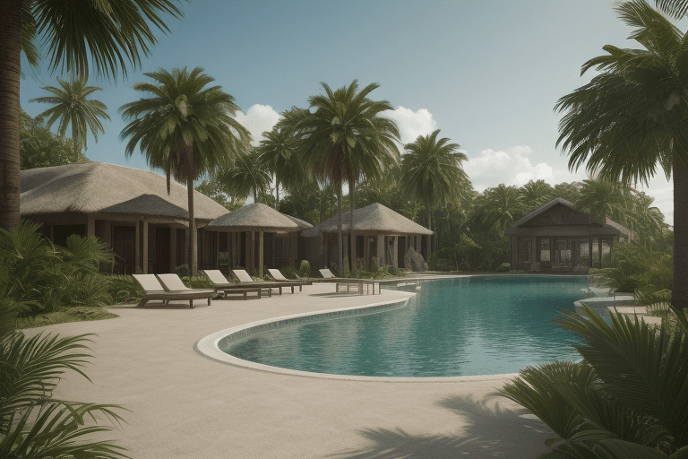 AI generated: real not tropical,life,neoclassic,pool,photo realistic,4k,ultra realistic,modern,16l,corona render,3...