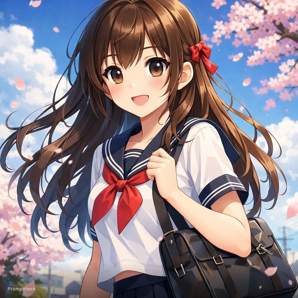 AI generated: Garota de anime