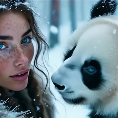AI generated video: incredibly beautiful Norwegian woman blue eyes, long eyelashes, mascara black eye liner, freckles. w...