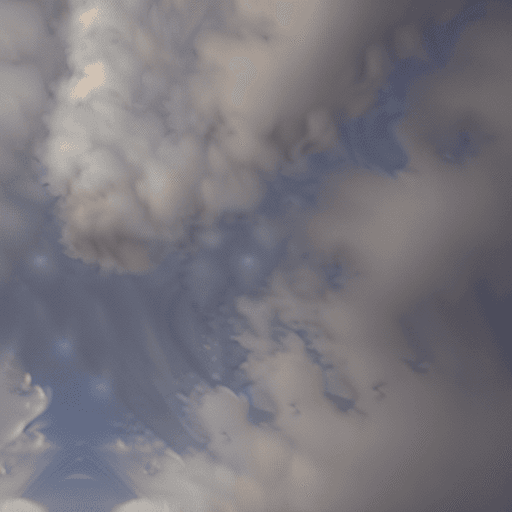 AI generated: couple holding each other between clouds in the sky. lots of colours. intricate artwork. symmetrical...