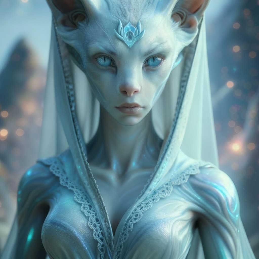 AI generated: Transform all anthropomorphic characters into elegant, anatomically refined hybrids blending animal,...