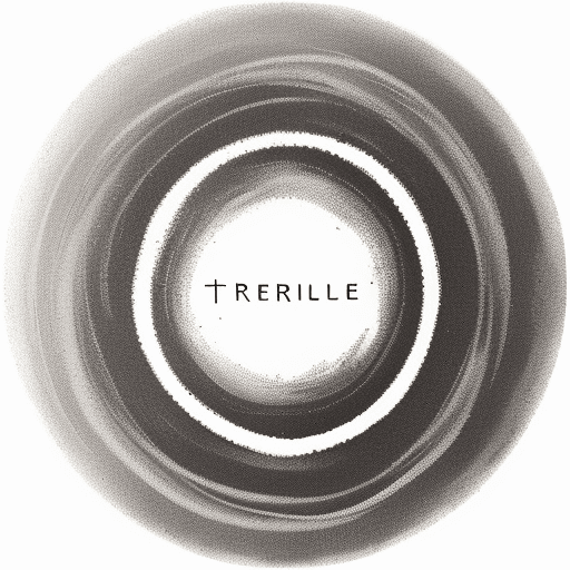 AI generated: readable version of the french words "terre futile" in signature form; surrounded by a simple circle...