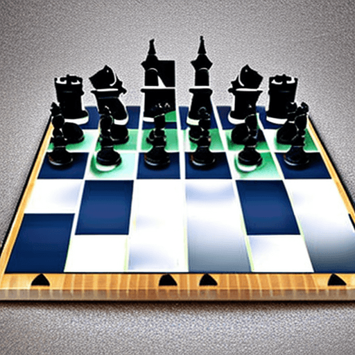 AI generated: kavinsky nightcall chess set, 3d