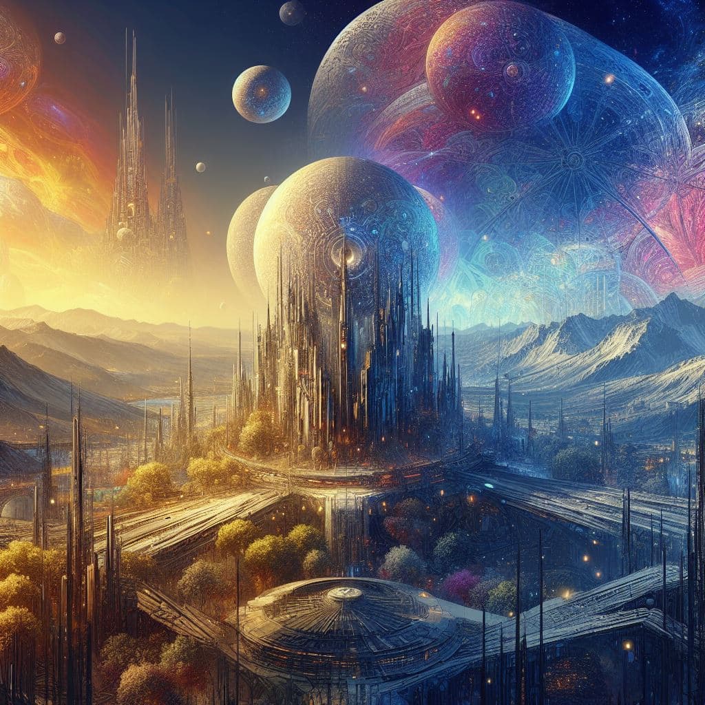 AI generated: Transform a dull and lifeless depiction of the Ceres Colony into a breathtaking masterpiece that cap...