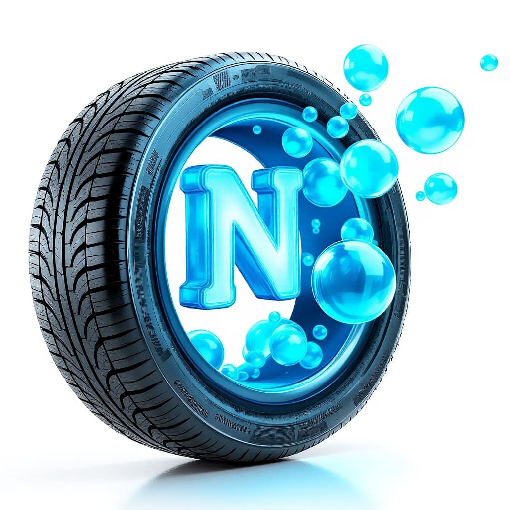 AI generated: Ultra-realistic front view of a single car tire with a section of the rubber cut open, exposing its ...