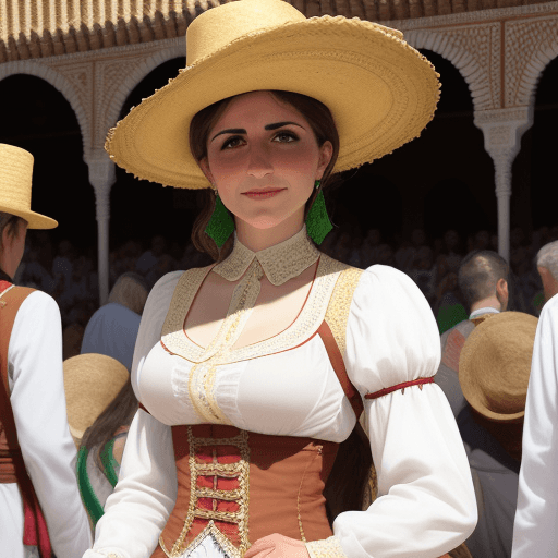 AI generated: MUJER ESPAÑOLA ANDALUZA FERIA ABRIL
