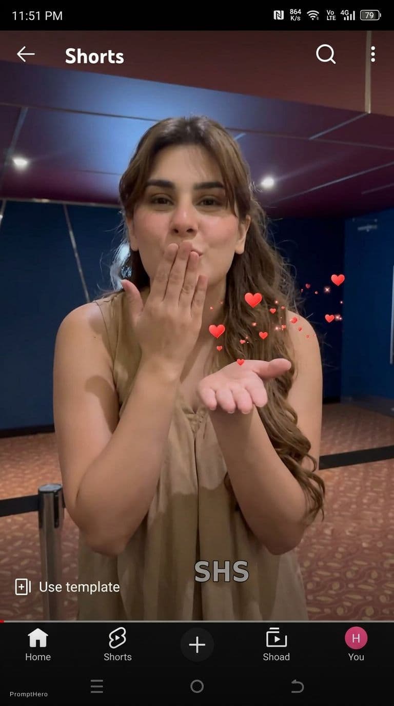 AI generated: Flying kiss scene 