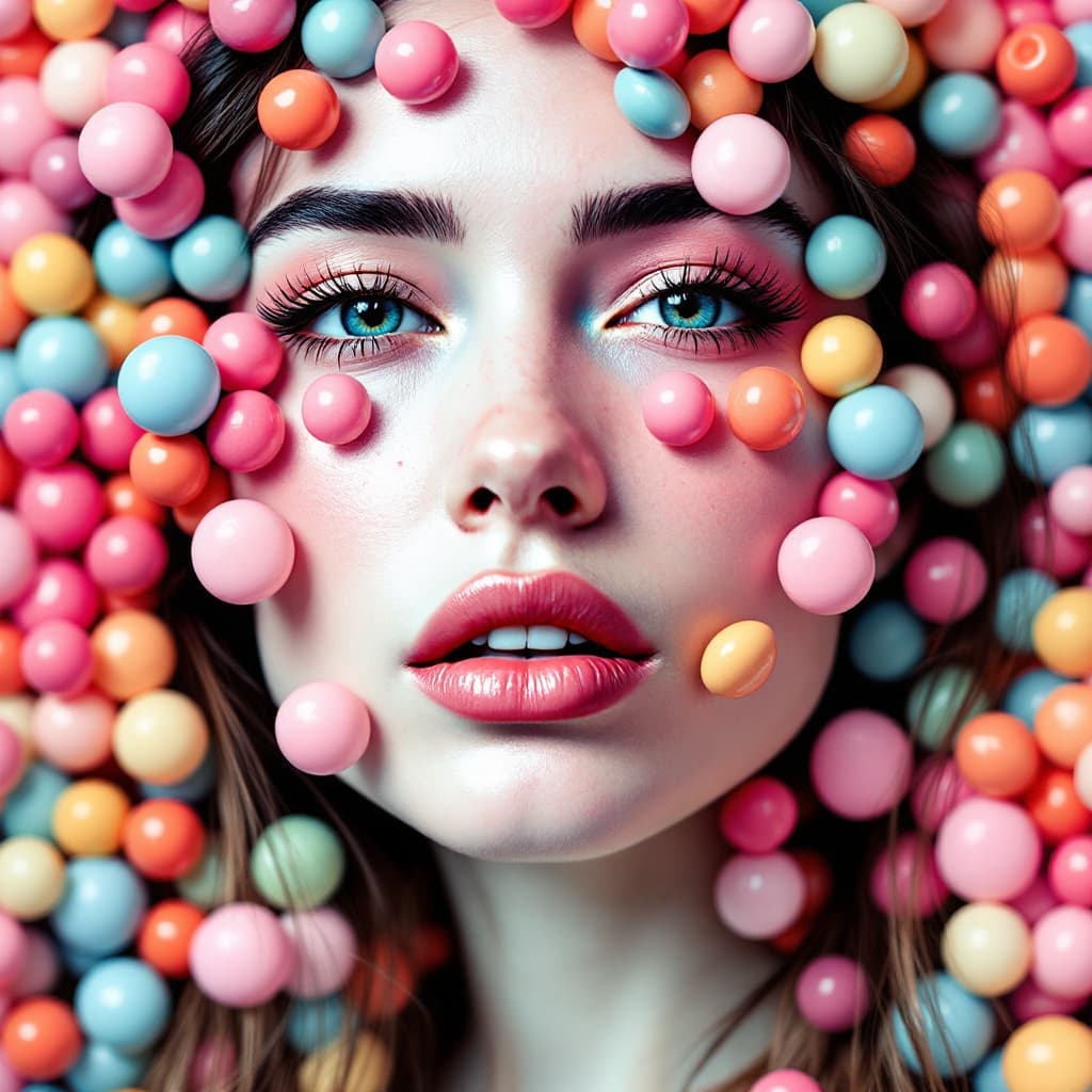 AI generated: Images will be used for adult coloring book, no color no shading clear thick lines 
A woman's face i...