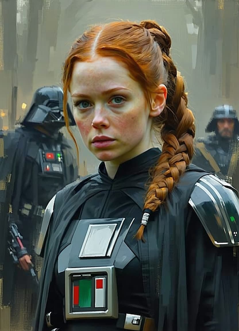 AI generated: Steve Jobs Star Wars movie character, highly detailed, digital fantasy character, painted portrait, ...