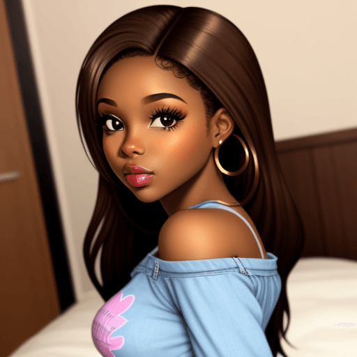 AI generated: pretty brown girl
