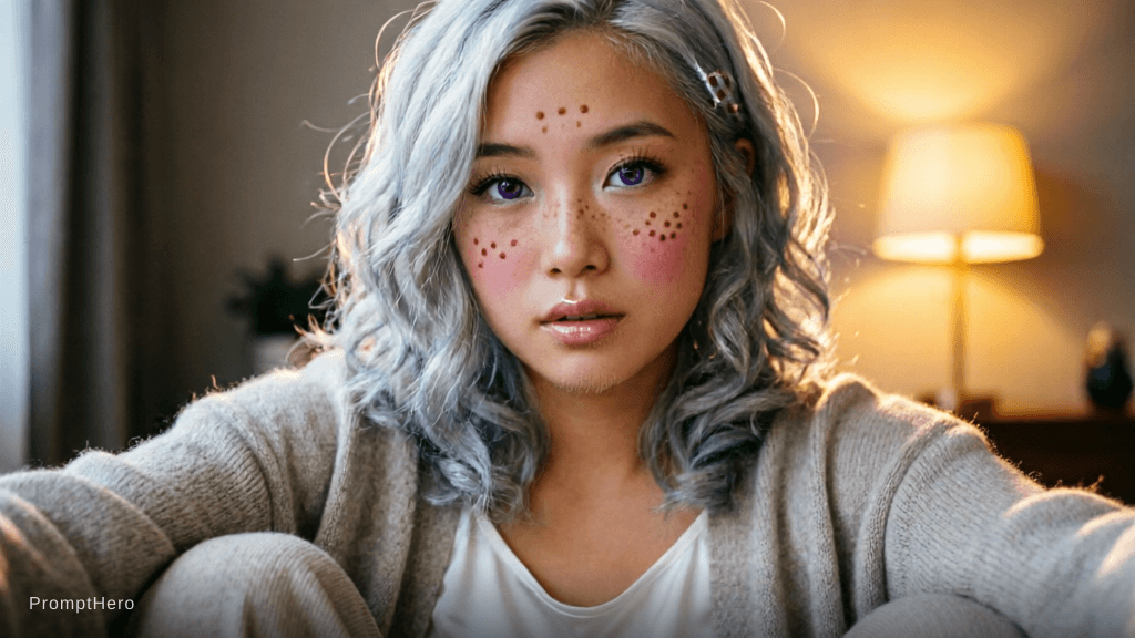 AI generated: Hyperrealistic digital portrait of a young woman, early 20s, 
rare genetic mutation aesthetic. 

EYE...