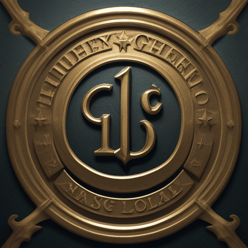 AI generated: a logo like Harry Potter with the golden letter G and P