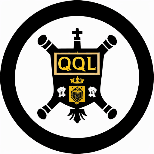 AI generated: logo for a football club with the slogan 'Que saint fulgent brille' in black, red and white. Similar...