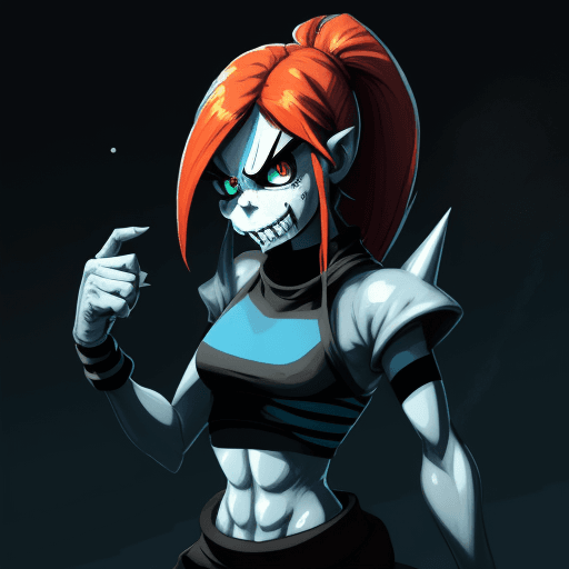 AI generated: undyne undertale