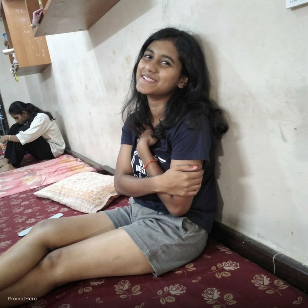AI generated: Move her hands on her chest repeat the movement of the chest dance



Our AI Clothes Remover transfo...