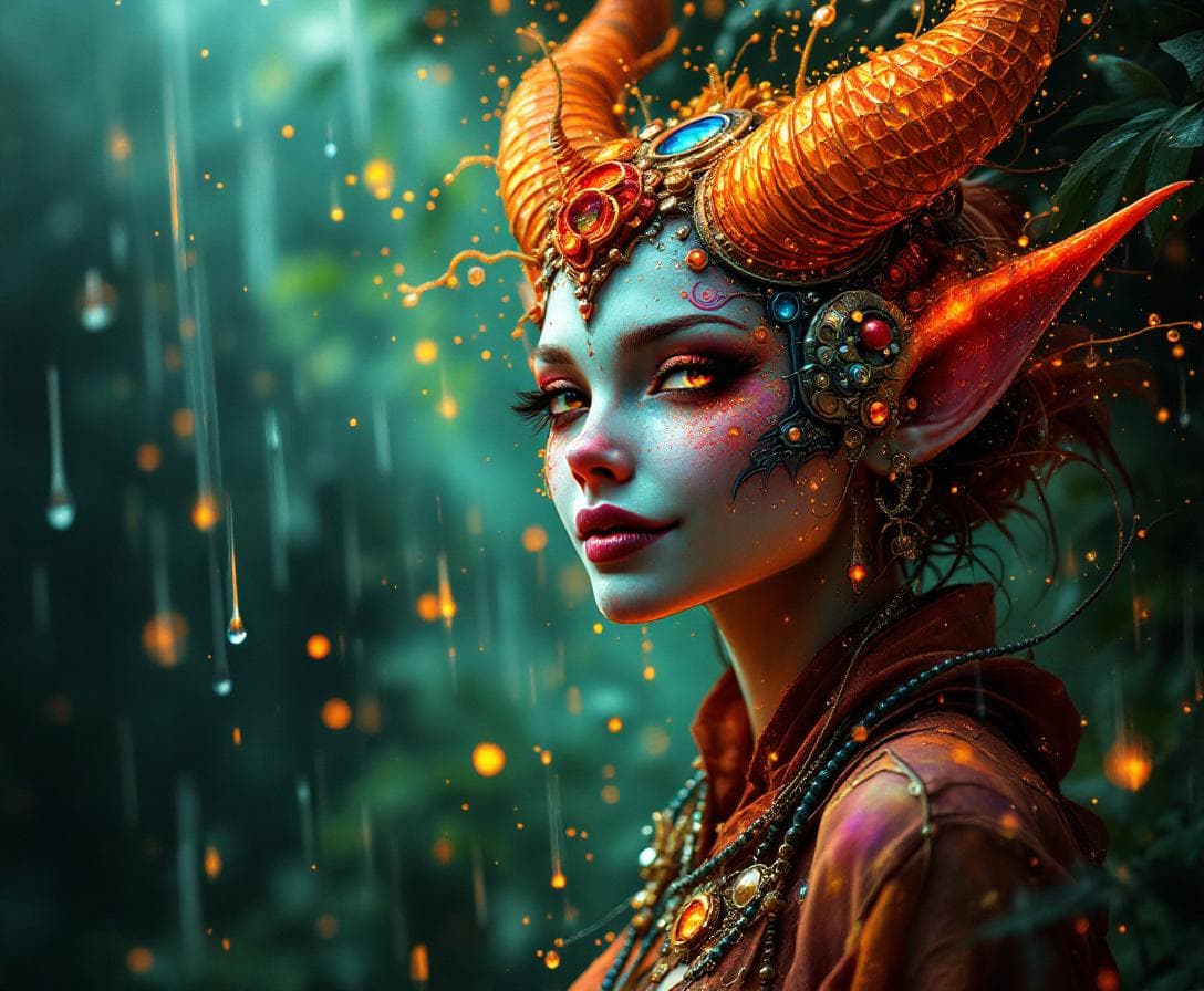 AI generated: Steampunk bio-morphic ethereal glow. Acrylic splash art, opaline pearlescent ink, translucent glaze....