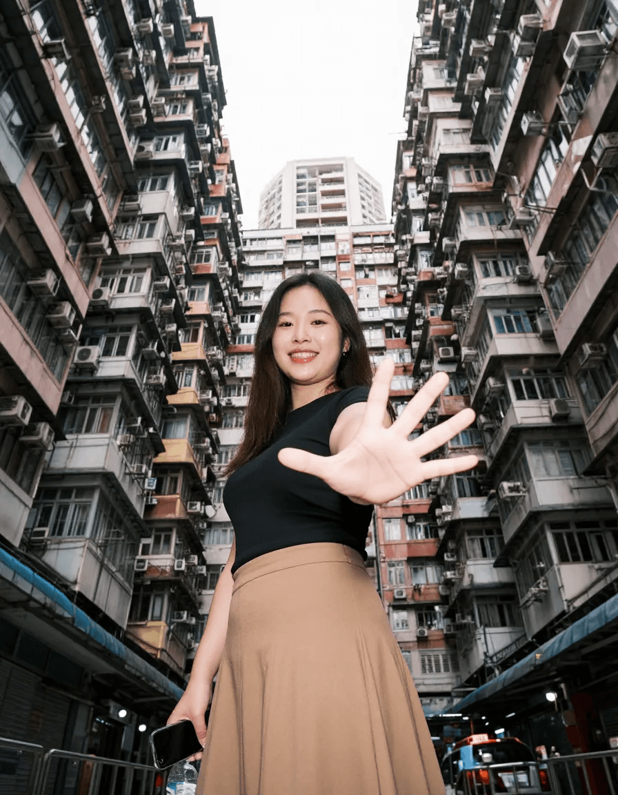 AI generated: A young Southeast Asian woman in her early 20s with a round face and a bright, friendly smile looks ...