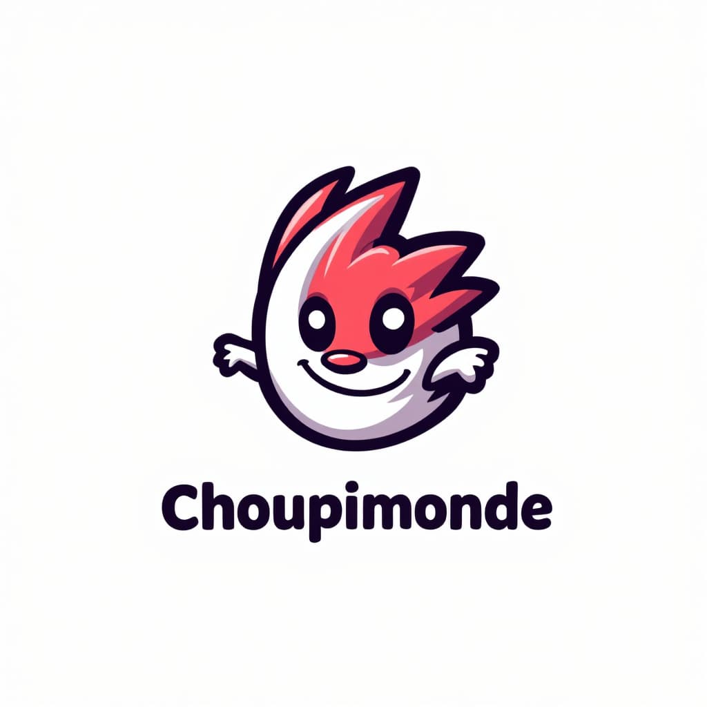 AI generated: A cartoon and modern logo design startup, featuring a stylized cartoon icon with sharp,The overall s...