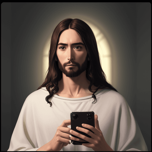AI generated: jesus, instagram --v 4