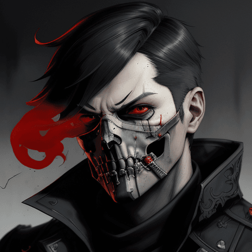 AI generated: boy, death, skullface, highly detailed portrait, by Dustin Nguyen, Akihiko Yoshida, Greg Tocchini, G...