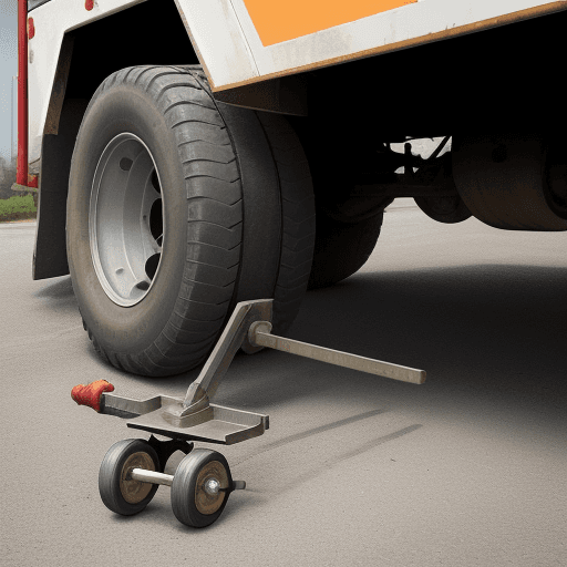 AI generated: A toe with wheels and a hoist to tow vehicles