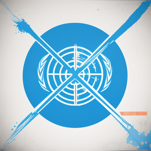 AI generated: Un logotipo con las un tenedor y una cuchara, y las letras FF en color azul intenso, con un fondo en...