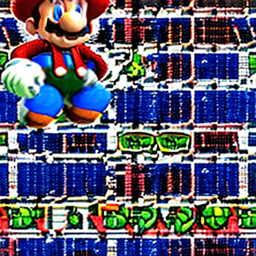 AI generated: RAW photo, portrait of an old Super Mario, highly detailed textures, tired, run down, deep skin pore...