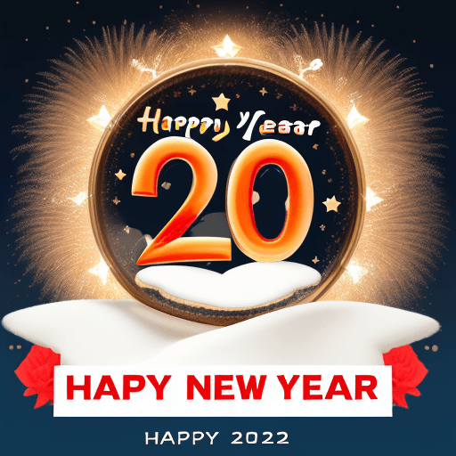 AI generated: Happy New Year, 2024, God bless you.