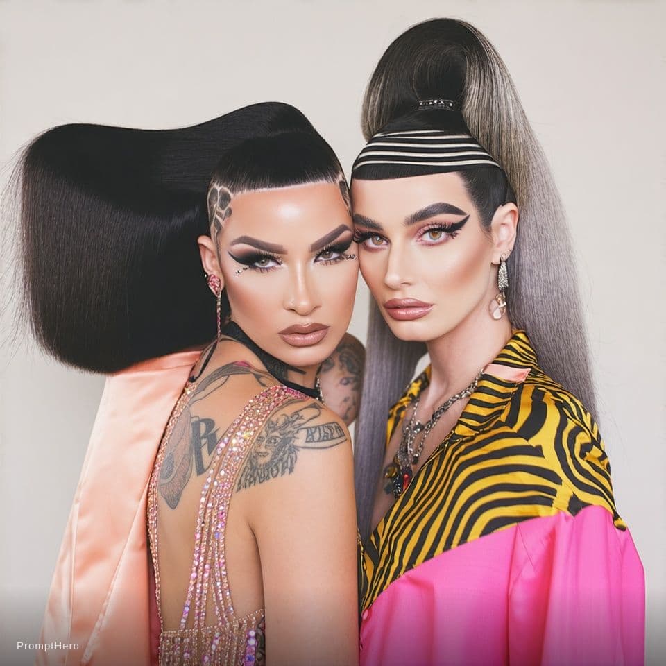 AI generated: 2 shemal hot look photo 
