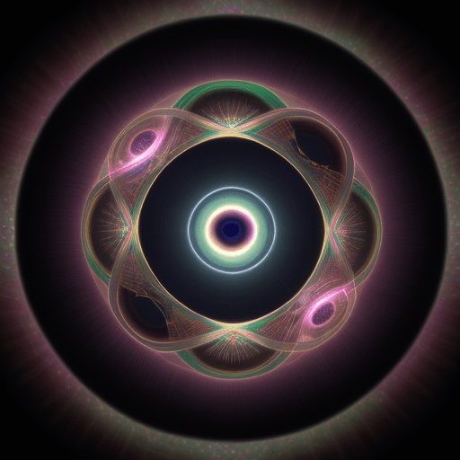 AI generated: Ultra realistic and geometric torus glowing with divine light, eye of horus in center, just a simple...