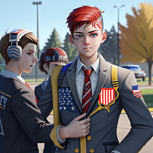 AI generated: america school shooting 1# victory royale