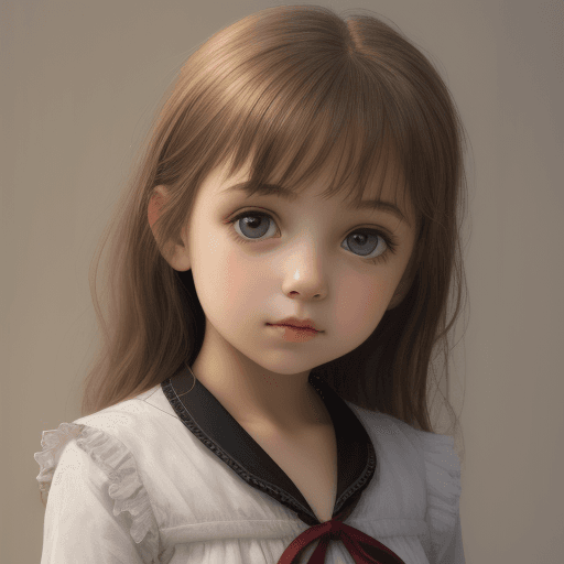AI generated: Young girl 