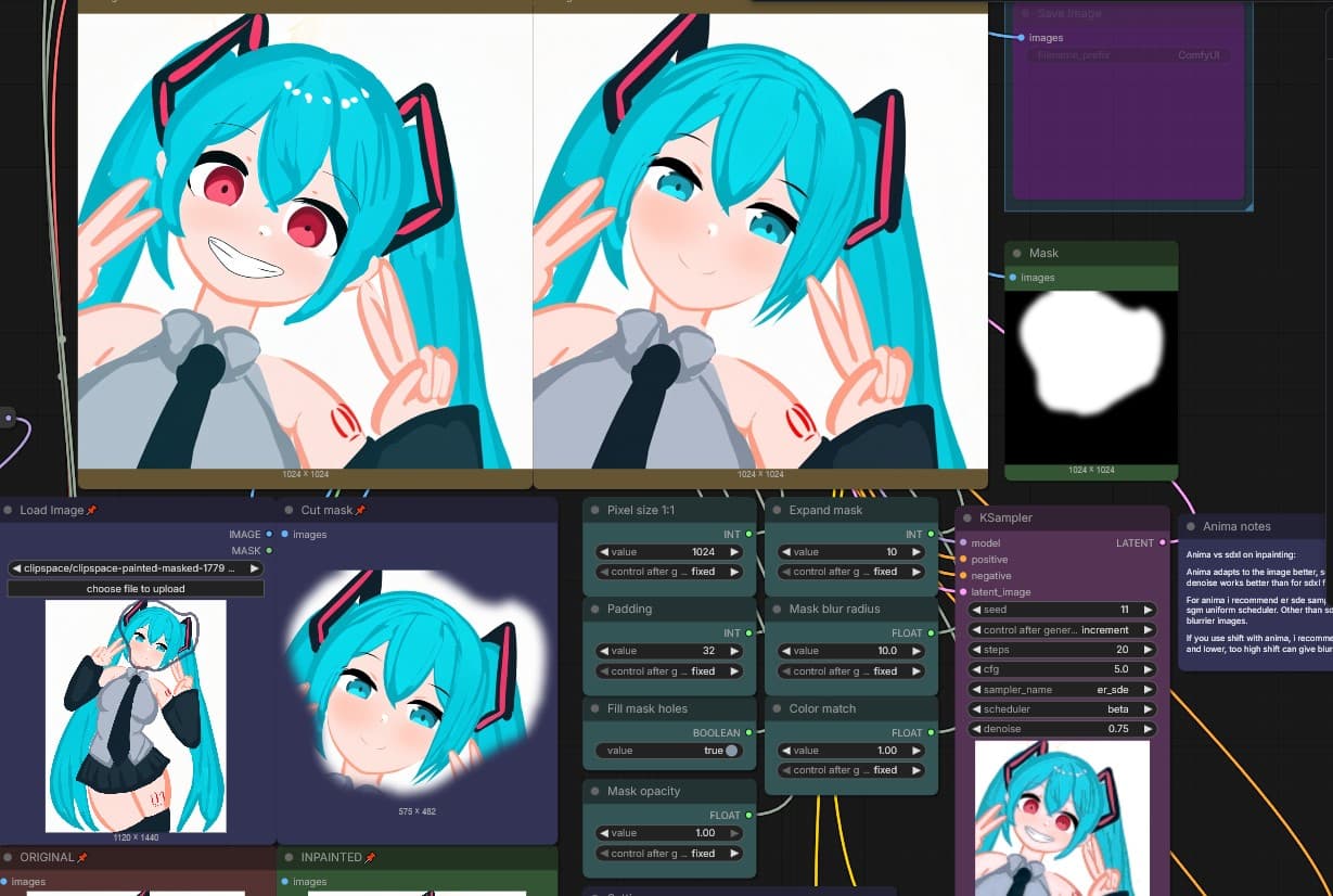 ComfyUI inpaint workflow - Image 1