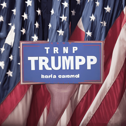 AI generated: 
Trump with his back to the camera, full color realistic photo

