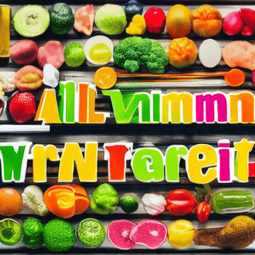 AI generated: Vitamins all