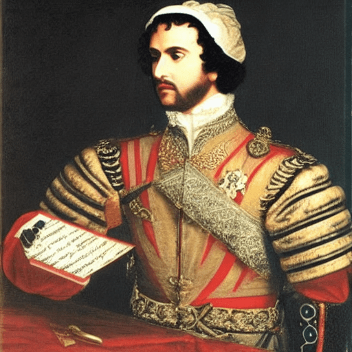 AI generated: Giulio cesare who is writing a letter

