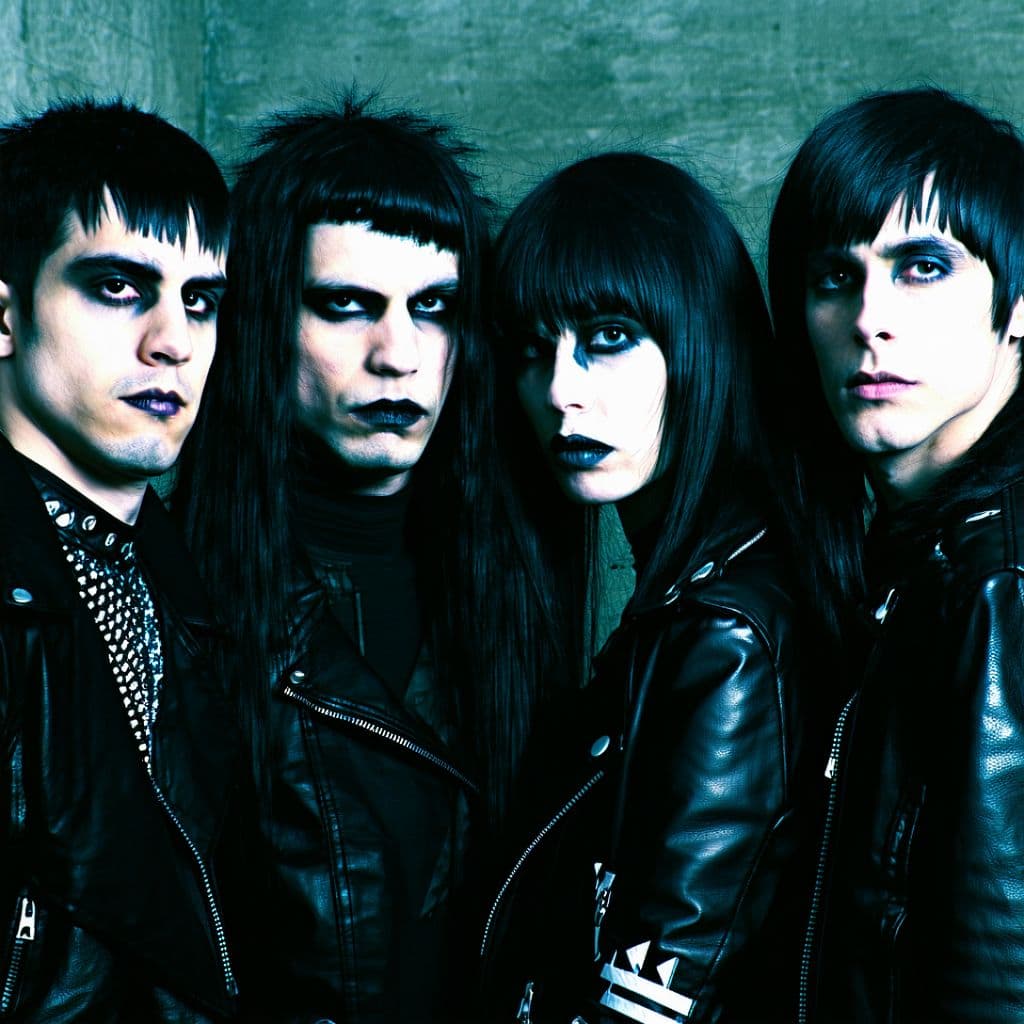 AI generated: Goth rock band, four members, lead by the Spanish DJ Fra